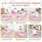 Costway 6 in 1 Baby Walker Adjustable Toddler Walker & Activity Center with Music Tray Blue/Green/Grey/Pink